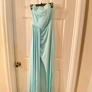 Strapless Dress- Teal